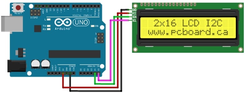 How To Control an I2C LCD with Arduino Hookup Details
