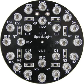 LED IR Illuminator with 24 Infrared LEDs - Inner and Outter Circle of LEDs Installed