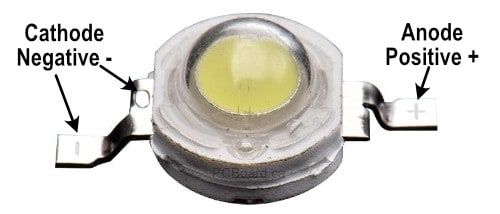 LED Bead Pin Connections (Anode and Cathode Identification)