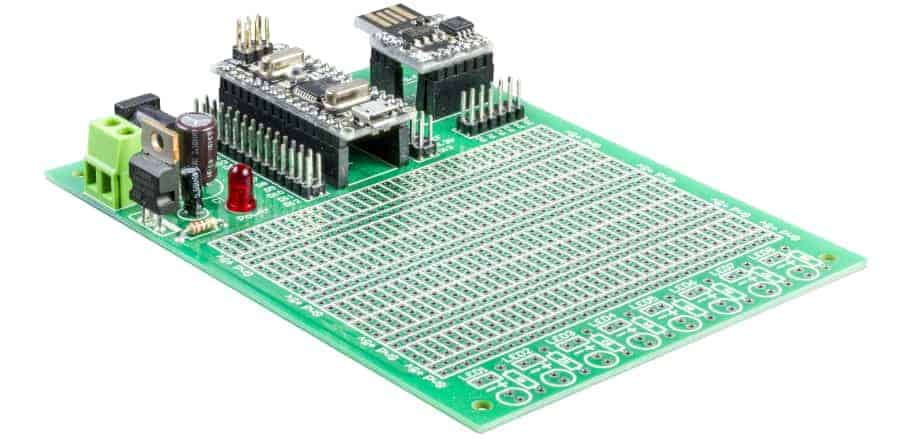Proto Arduino Bare Prototyping Board for Arduino NANO and ATTiny85 - Trimmed