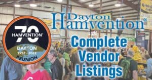 Dayton Hamvention 2022 - Reunion - Complete Commercial and Flea Market Vendor Listings